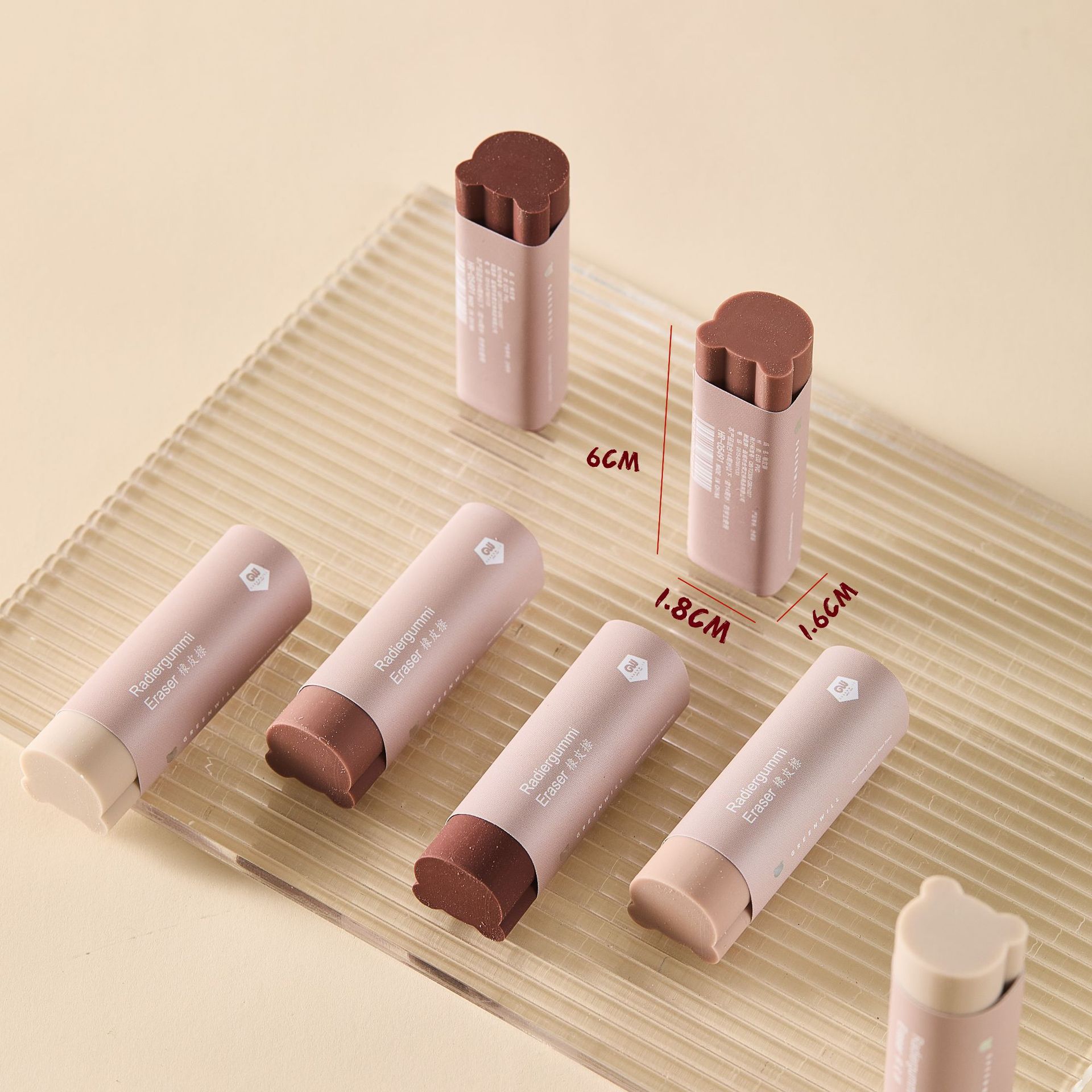 Eraser gradiente oso ECO PVC goma borracha