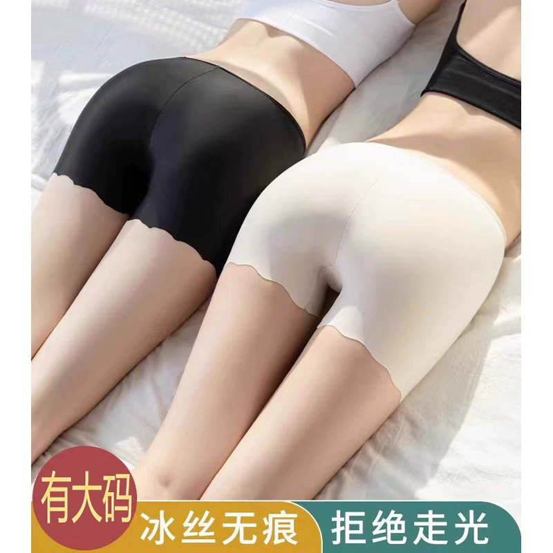 Silk safe trousers, protective underware, thin shorts, leggings, plus size