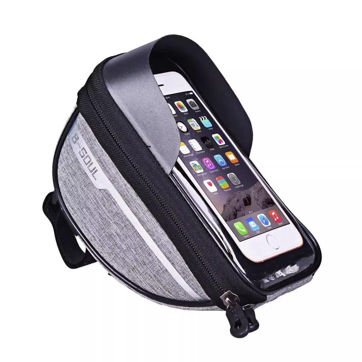 bolsa de vigas delanteras para bicicletas transfronterizas para bicicletas de montaña para vehículos de carretera para ciclismo impermeable para uso general en el teléfono móvil bolsa de tubería