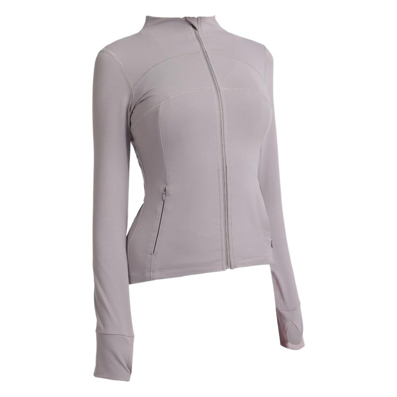 Europa y América, la misma ropa de yoga de primavera y otoño, nude manga larga, fitness de secado rápido, correr, yoga, chaqueta, blusa deportiva, mujer