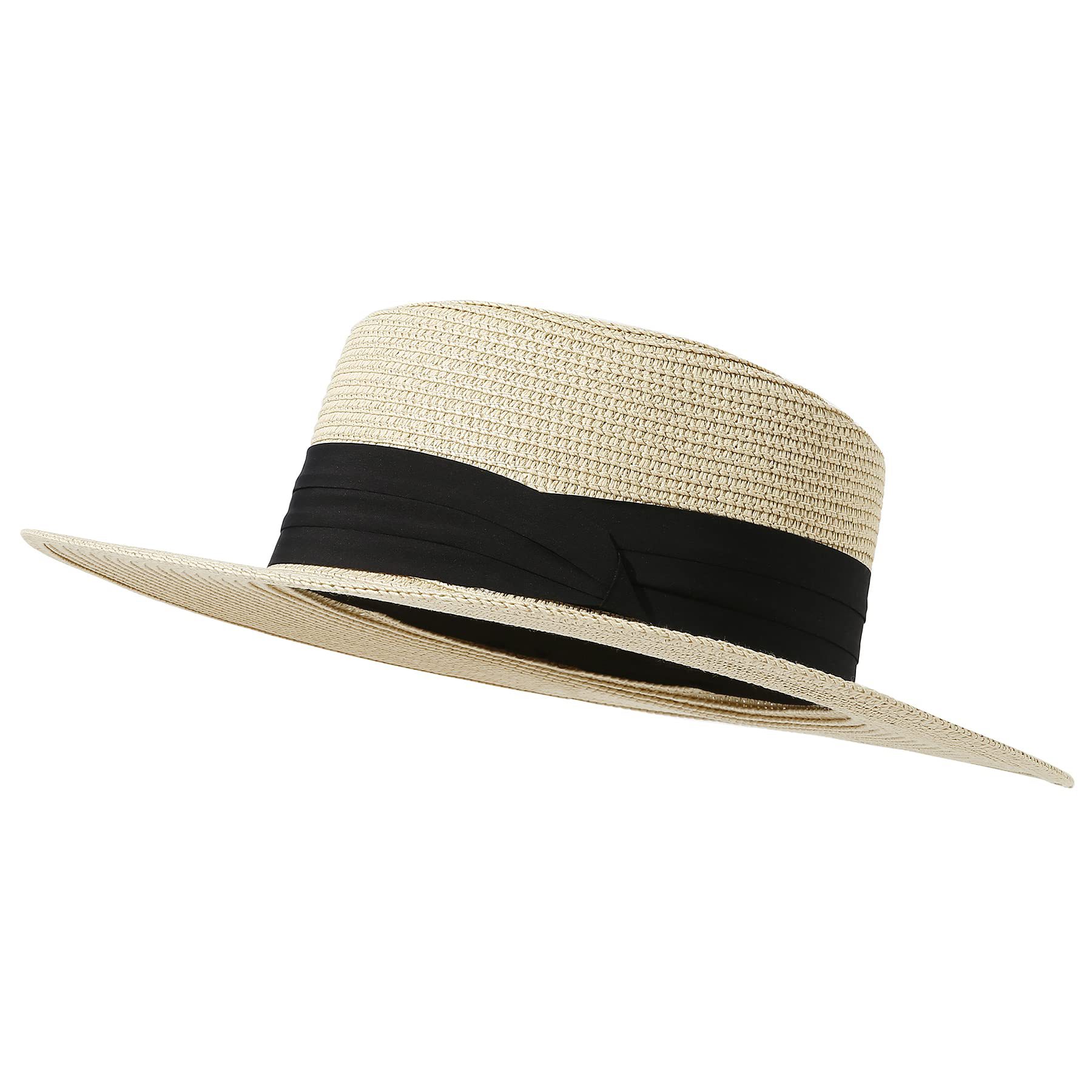 1219g Weight Sun Hat Hats Type Outdoor, Beach Occasion Straw Material Solid Color Pattern Spring&Summer Season Women's Gender Basic, Hawaiian, Vacation Style Short Brim Rim Women's Basic Hawaiian Vacation Solid Color Short Brim Sun Hat 13