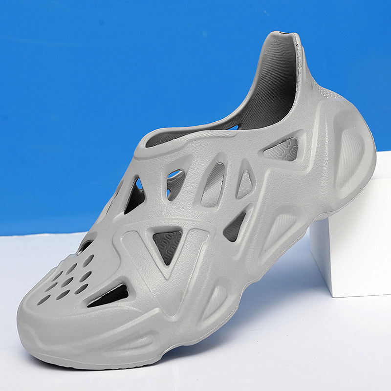 Nuevos zapatos con agujeros para hombres, verano, ocio, sandalias deportivas, zapatos de playa para hombres, zapatos antideslizantes de suela blanda image 8