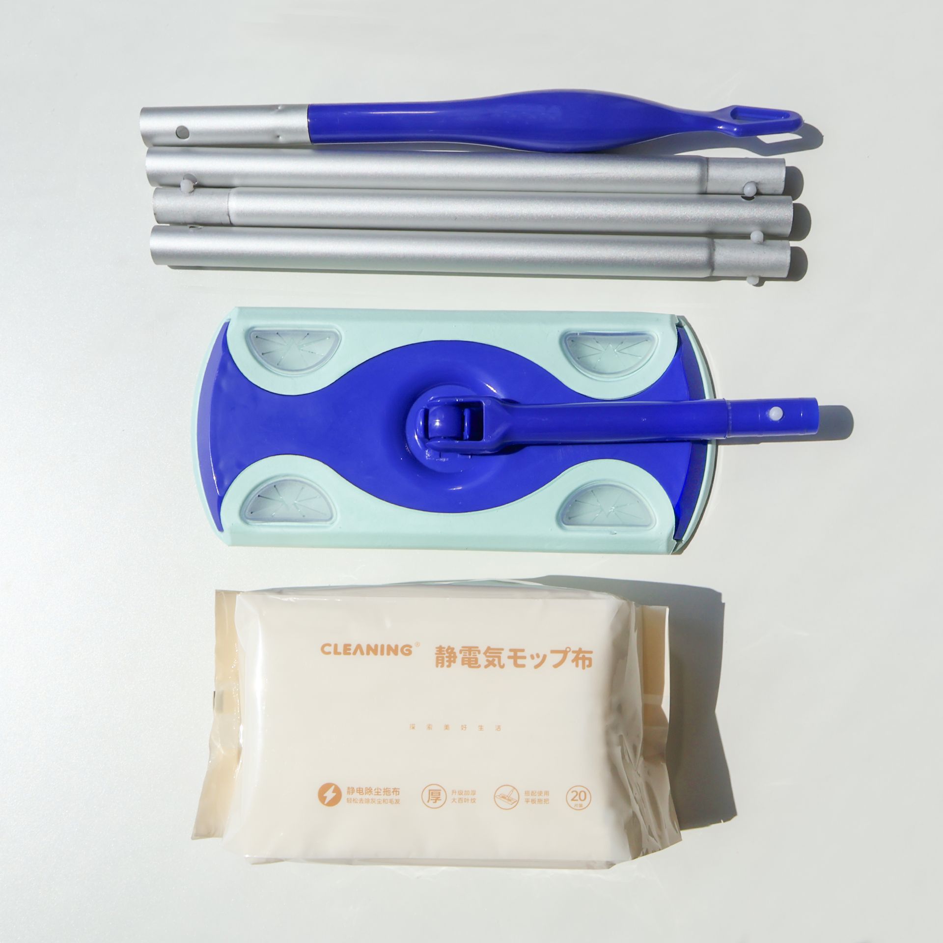 Hoja electrostática con patrón de persianas Kering, fregona, engrosamiento, absorción de pelo de mascotas, papel de eliminación de polvo electrostático, tela de repuesto, limpieza de pisos