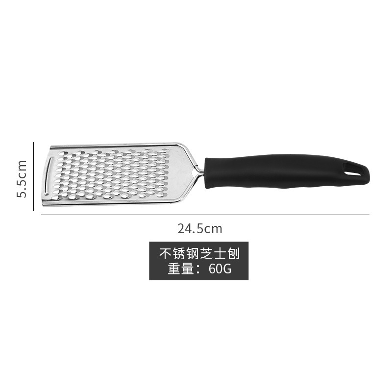 滑り止めハンドル付き430ステンレスチーズおろし器 チーズグレーター キッチン用品 製菓道具|undefined