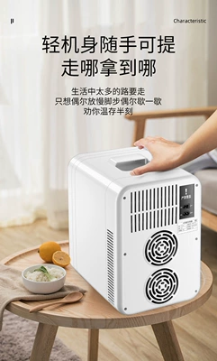 【Exclusively for Export】Mini Refrigerator: Soyuducular - 8l-single-door-single-core-silver