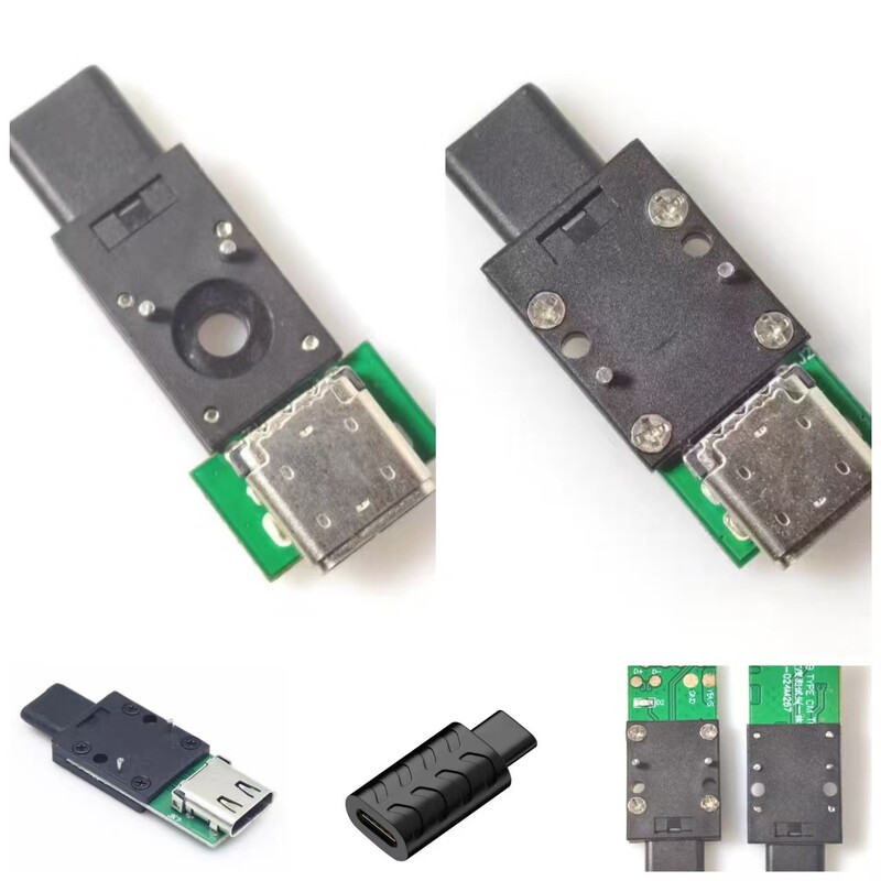 USB Typec 24Pin 3.1 Male to Female Test Head with Middle Hole/Double Shell/Single Shell Shrapnel/Wire Welding Type USB Typec 24Pin 3.1 Male to Female Test Head with Middle Hole/Double Shell/Single Shell Shrapnel/Wire Welding Type