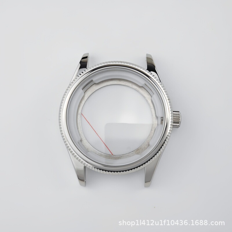 Watch Accessories 39mm Log Stainless Steel Transparent Bottom Case Suitable for Nh35/Nh36 Mechanical Watch Accessories Modification