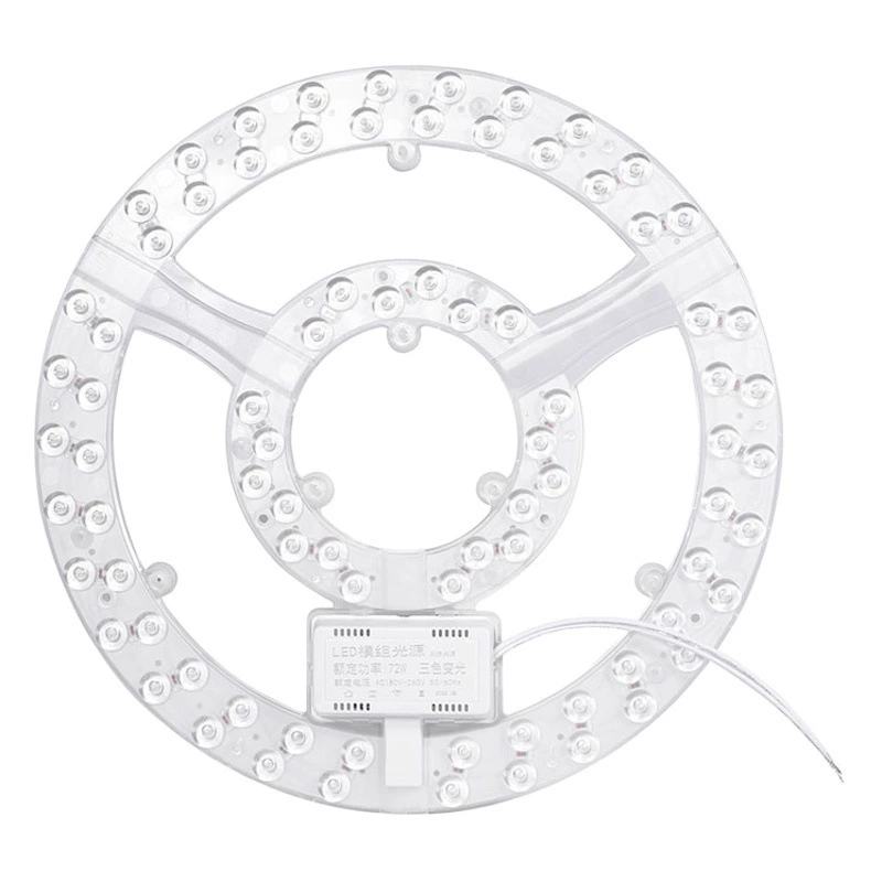 Оптовая круглая светодиодная световая панель Замена потолочного светильника фитиль источник света Магнитная подсветка 72 Вт спальня бытовой потолочный вентилятор световая панель