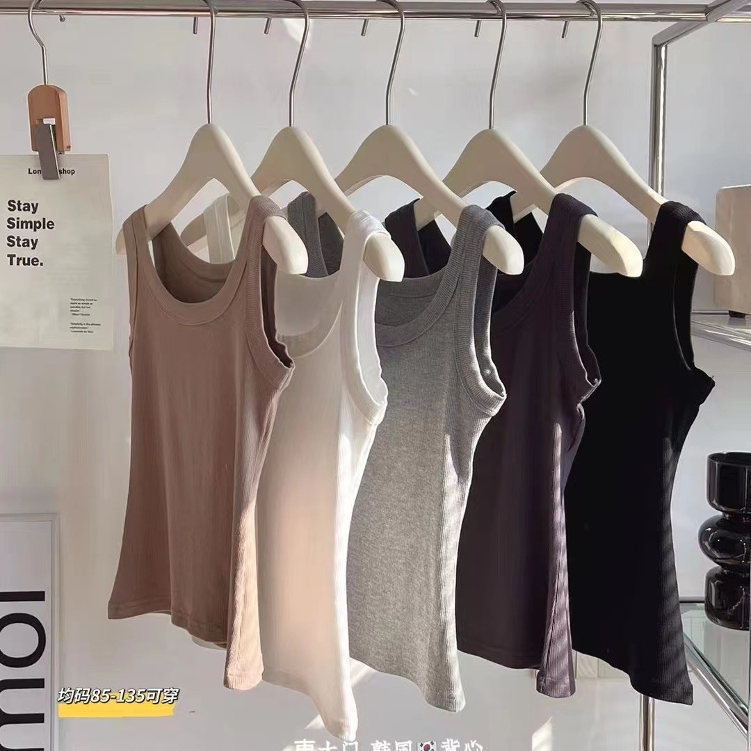 Estilo japonés Dongdaemun mismo Chaleco de verano sin fisuras botar casual anti-exposición que cubre el pecho chaleco para mujeres