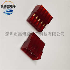 641190-5 TE/泰科 5P 矩形连接器 红色 看图片 原装正品 现货供应