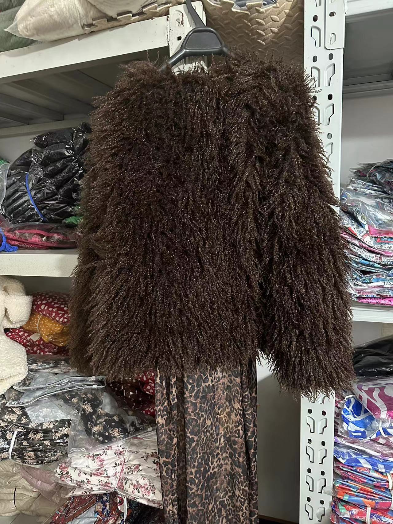 Long Sleeve Sleeve Length Women's Streetwear Solid Color Coat Faux Fur Coat