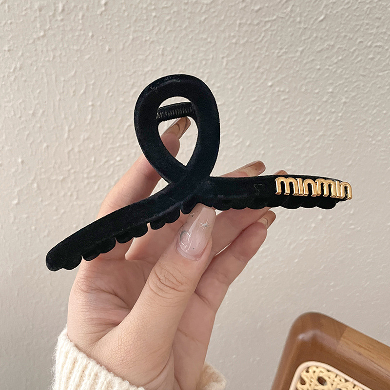 Clip de agarre, gran cantidad de cabello, horquilla esmerilada, horquilla simple, horquilla de tiburón, nuevo y exquisito tocado de alta gama, horquilla femenina