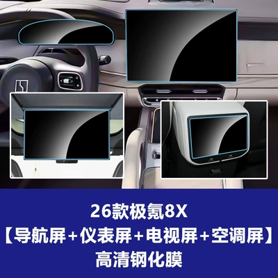 Central Control Screen Protective Film, Car interior film - 26-models-of-jikrypton-8x-small-navigation-screen-instrument-screen-rear-tv-screen-rear-air-conditioning-screen-high-definition-tempered-film