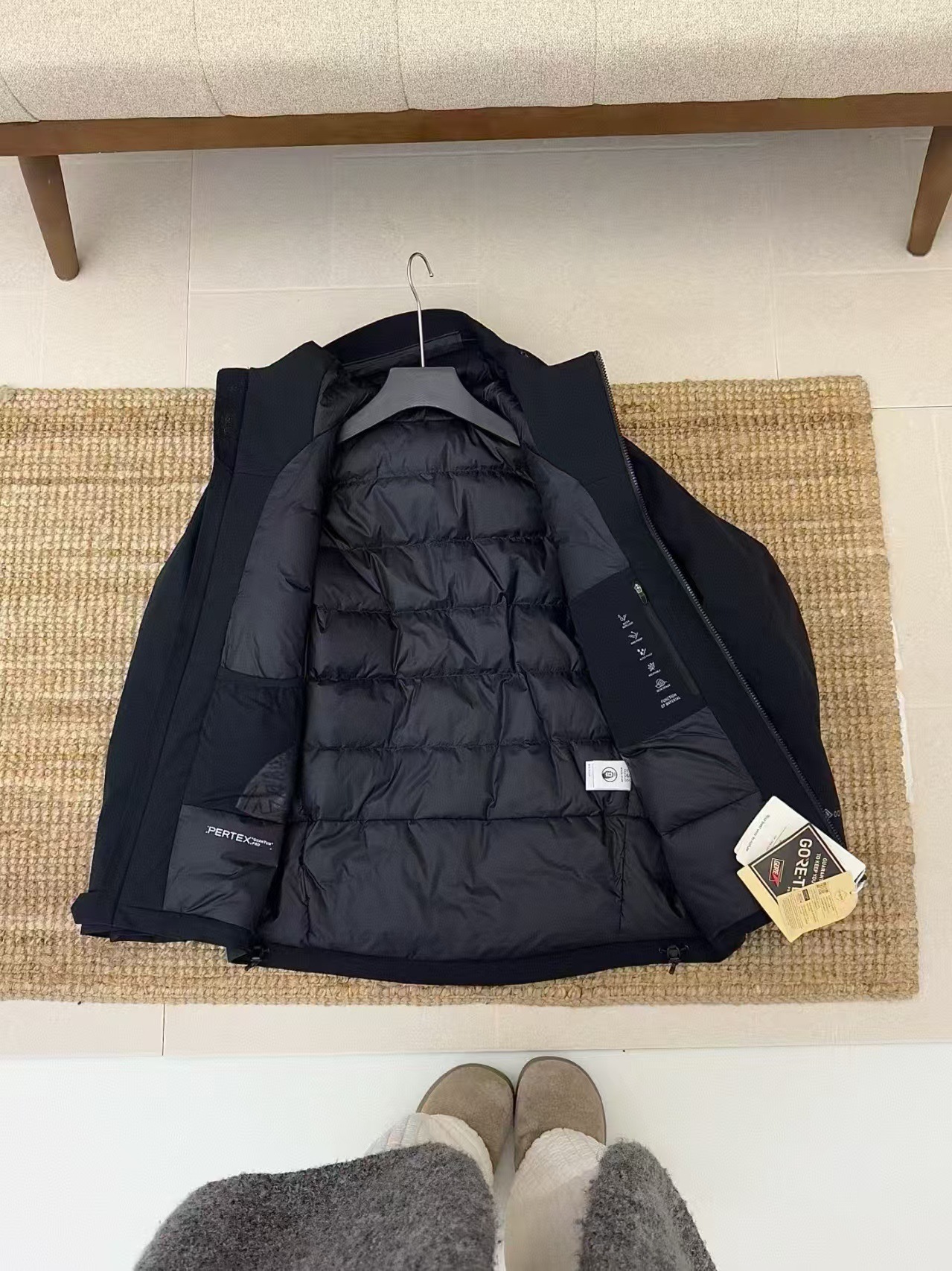 Serie Klong SPORT en una chaqueta de plumón de cáscara dura caliente impermeable a prueba de frío terciopelo suelto al aire libre alpinismo transpirable