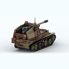 MOC积木兼容乐高152115二战 黄鼠狼 III反坦克装甲车拼装积木玩具
