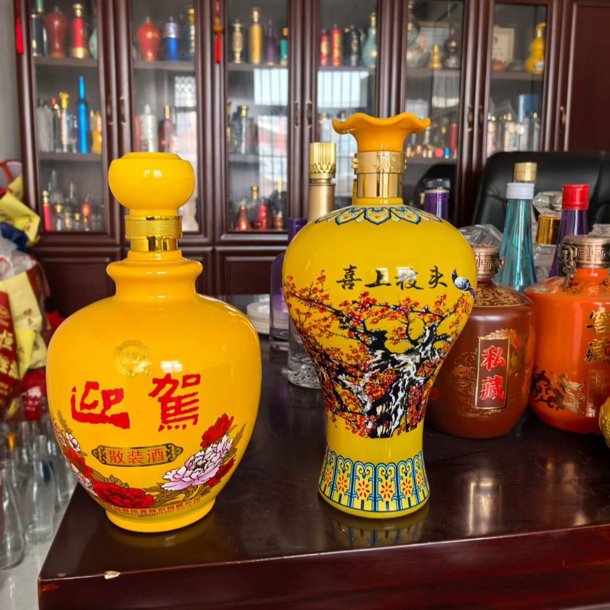 复古白酒瓶坛喷涂花纹路烤花喜宴送礼密封定散酒分装空大酒坛制