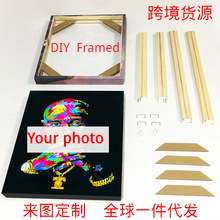 照片私人油画定 制diy无框画自定义装饰画画芯厂家亚马逊一件代发