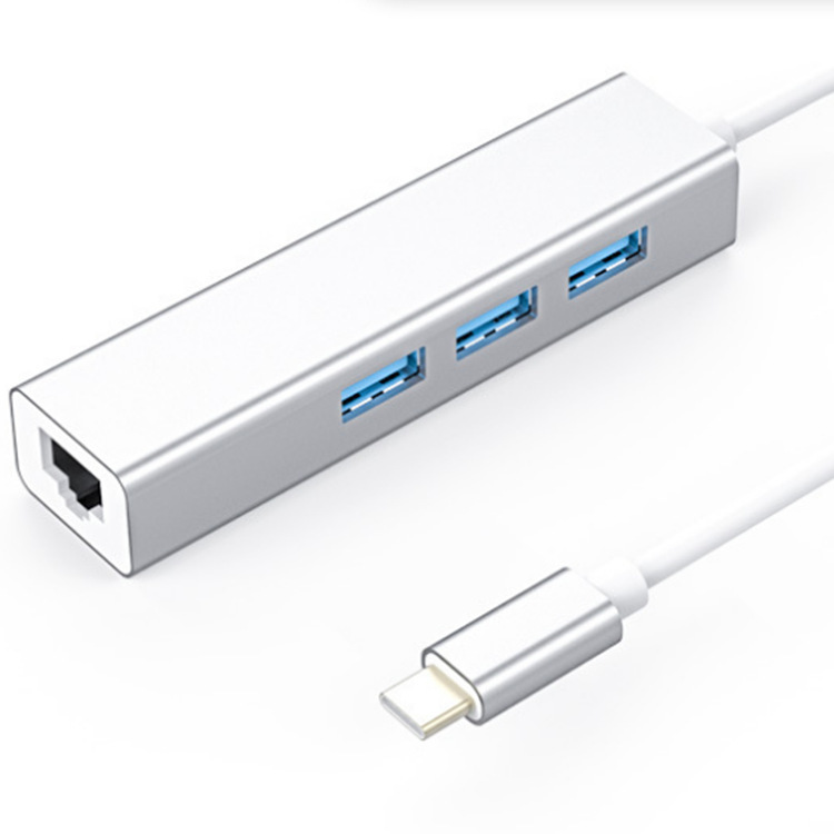 アルミ合金3.0usbネットワークカード3.0hub百兆ネットワークカード金属ケースusb拡張ドックusb変換rj45ネットワークポート|undefined