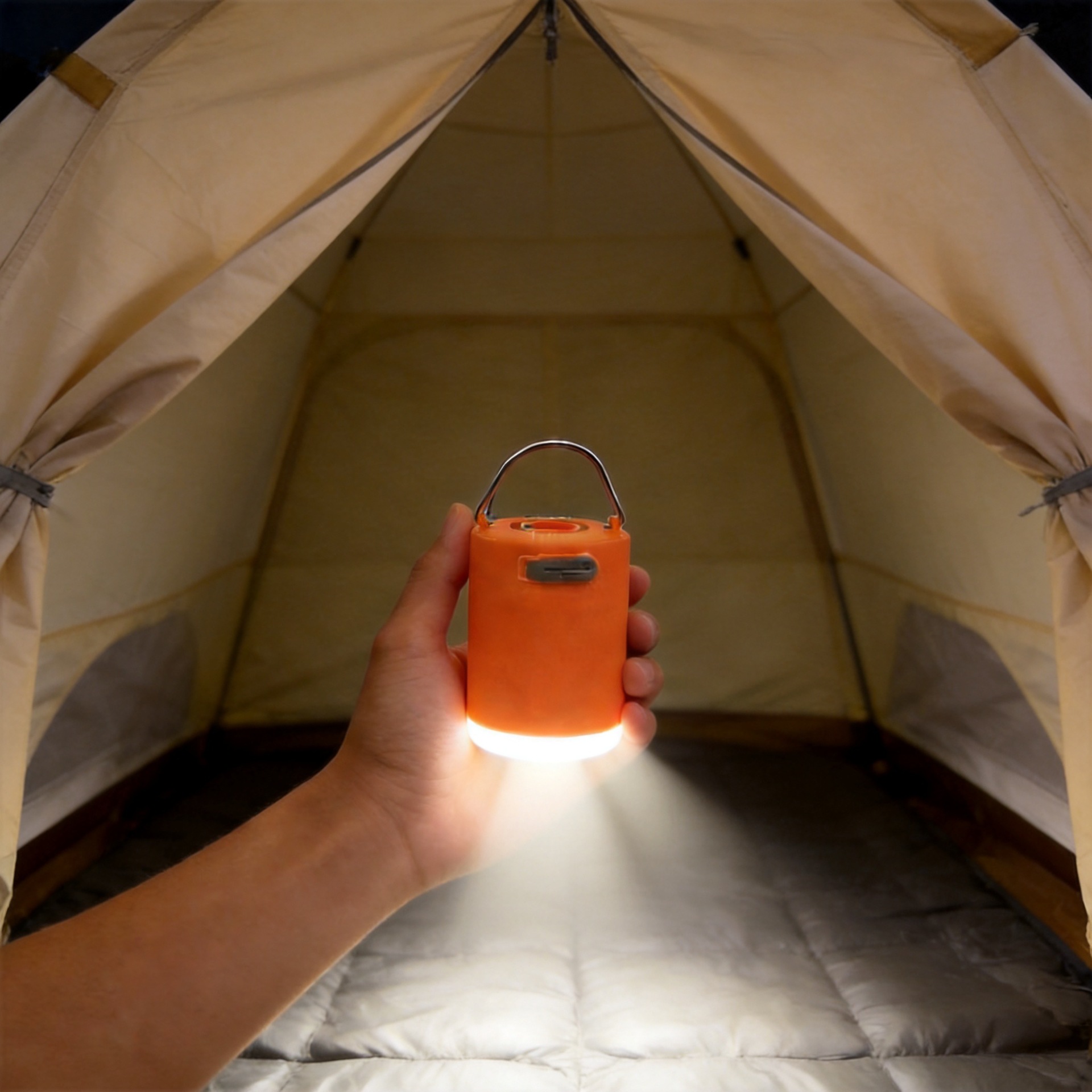 Cross-Border Electric Air Pump, Household Air Pump, Portable Camping Light, Multi-Function Air Nozzle, Inflatable Air Pump