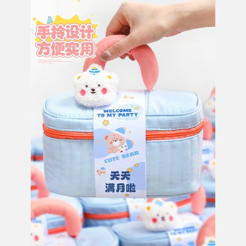 宝宝满月伴手礼百日宴喜饼十周岁生日宴礼袋诞生喜糖龙宝百天回礼|undefined