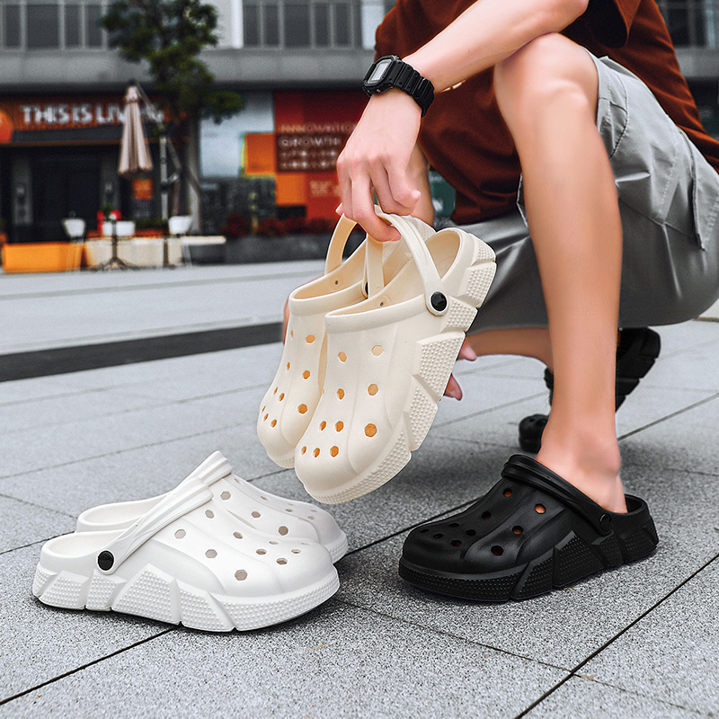 Zapatos para hombres de verano nueva pareja pisar mierda sensación zapatillas EVA para mujeres al aire libre ocio dos zapatos de playa