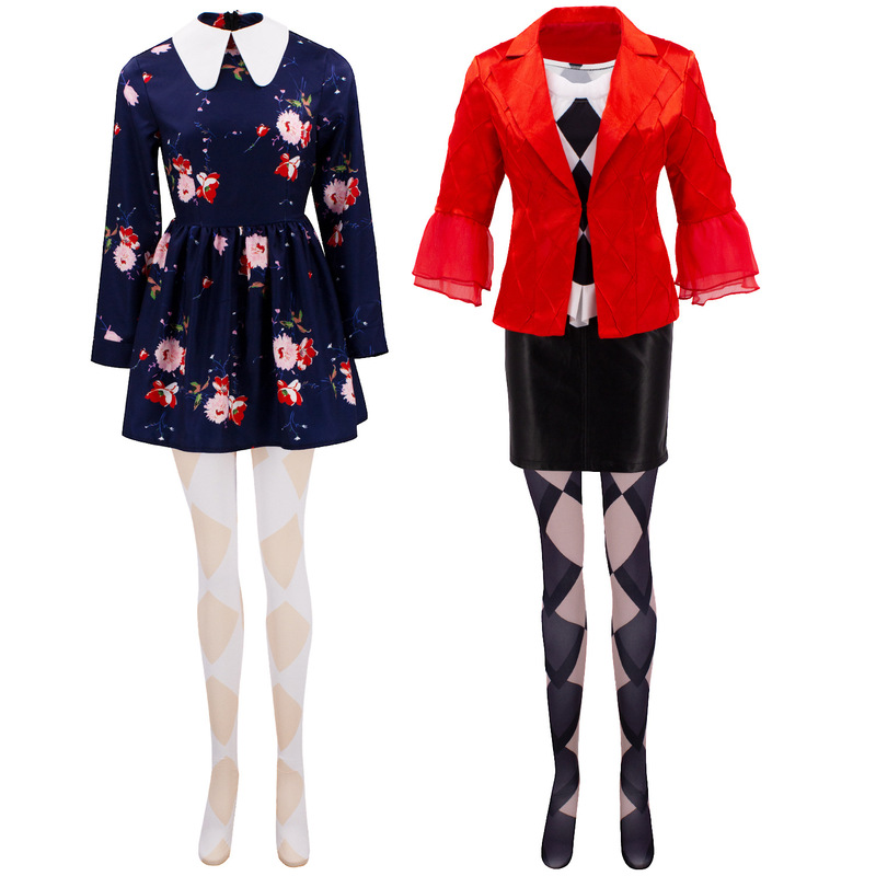 Clown 2 Double Delusional Clown Clown Woman Lady Gaga Halle Quinn Dress dress cos Dress Clown