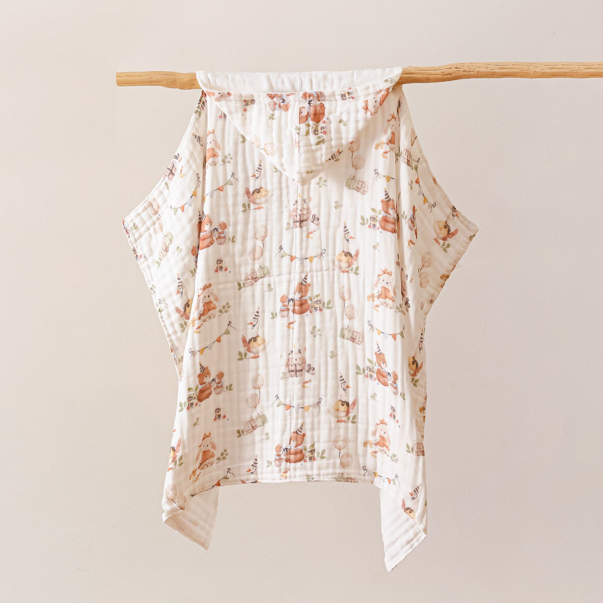 Toallas de baño para bebés de algodón puro, seda de algodón para bebés, algodón super suave para niños y niñas, 6 capas de clase A