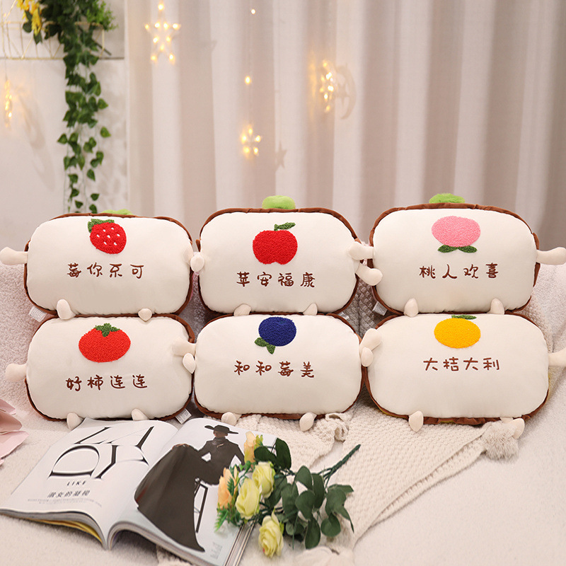 Buen caqui continuo mano más caliente almohada siesta almohada acostado dormir almohada siesta artefacto dormir mano caliente invierno lindo para los estudiantes