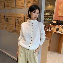 MOXI十三行女装秋冬季新款韩版立领羊毛衫毛衣长袖针织衫上衣女