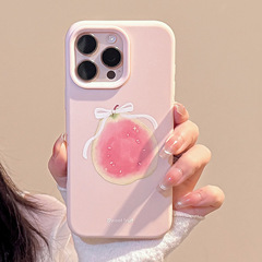 ピンクグアバフルーツ Apple 16promax 携帯電話ケース iphone17 スイート立体 14 シリコン 13 ソフトに適しています