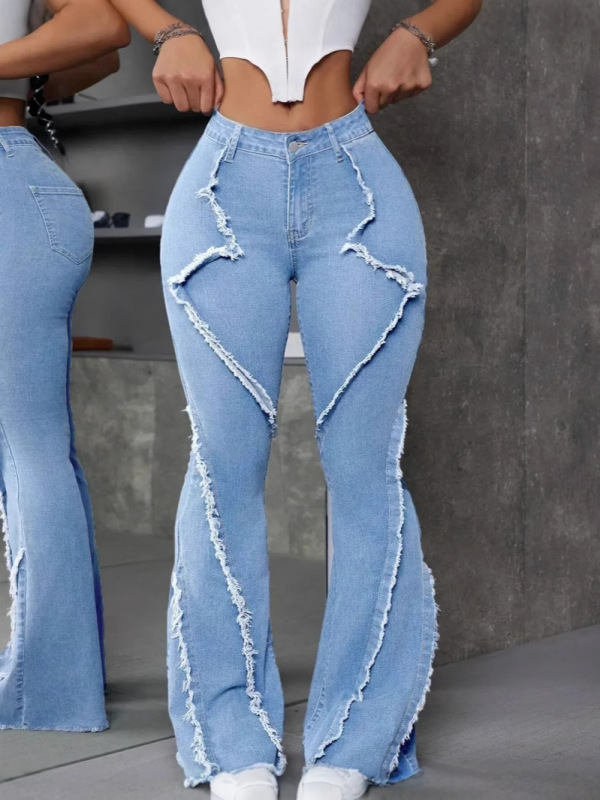 ジーンズレディースデニムパンツオーバーオールマルチポケットワイドレッグカーゴパンツ卸売|undefined