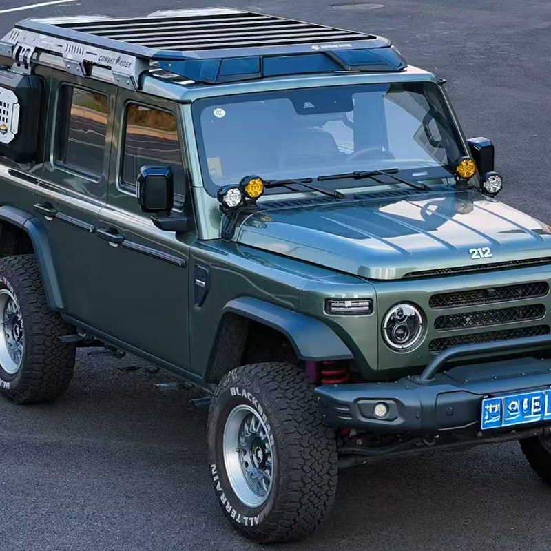 Beijing 212 roof rack ladder side account off-road modification roof expansion platform storage rack travel rack