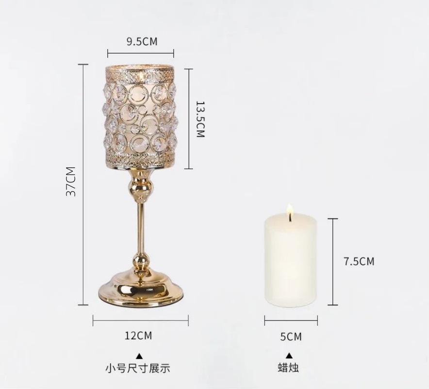 Mesa de comedor europea lujo ligero candelabros escandinavos románticos americanos candelabros de cristal oro decoración francesa ornamentos