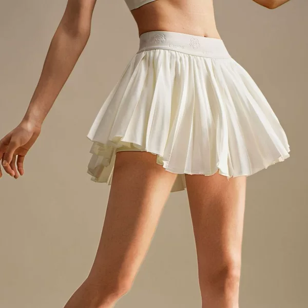 Pickleball Pleated Tennis Skirt Summer Golf Sports Short Skirt with Shorts Running Pickleball Skirt Padel
