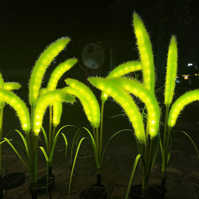 led太阳能灯地插灯彼岸花百合花玫瑰花仿真花蒲公英草坪铜线灯串|undefined