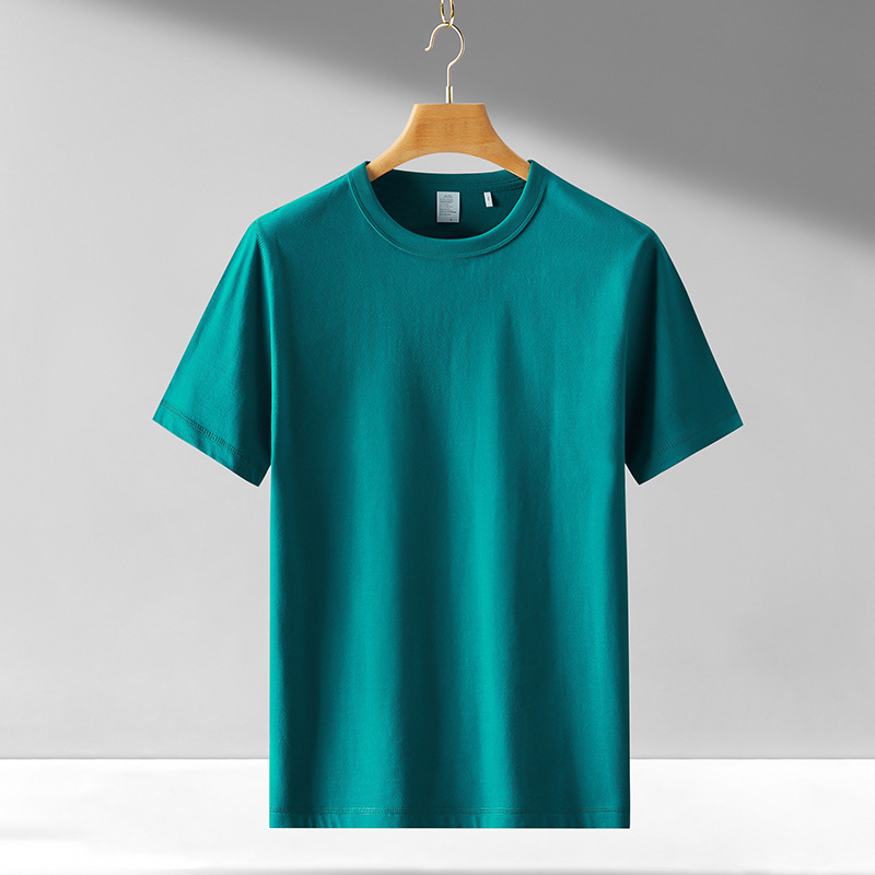 300gコットンTシャツ、白、半袖、丸首、秋冬、メンズ、トップス、ベースレイヤー、純綿、トレンドブランド、日本風、レトロ