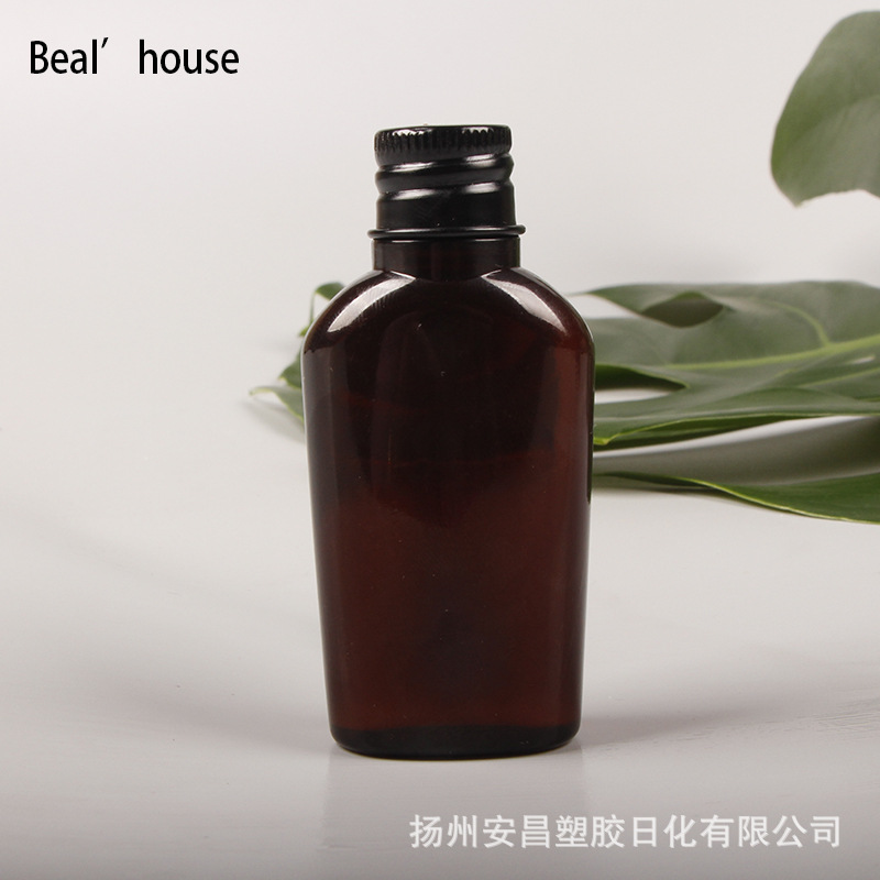 30ml Tan Plastic bottles Aluminum cover hotel Homestay shampoo Shower gel bottle Cosmetics Lotion Separate bottling