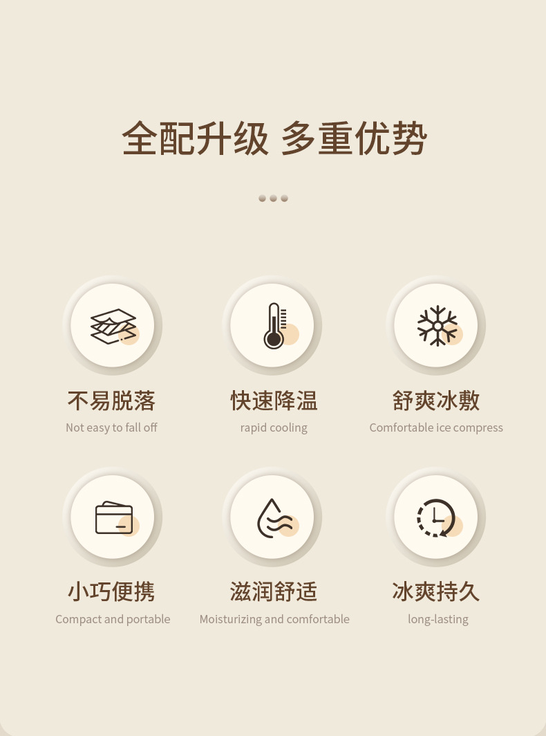 Summer Cooling Patch Cooling Ice Cold Packs 1 Bag