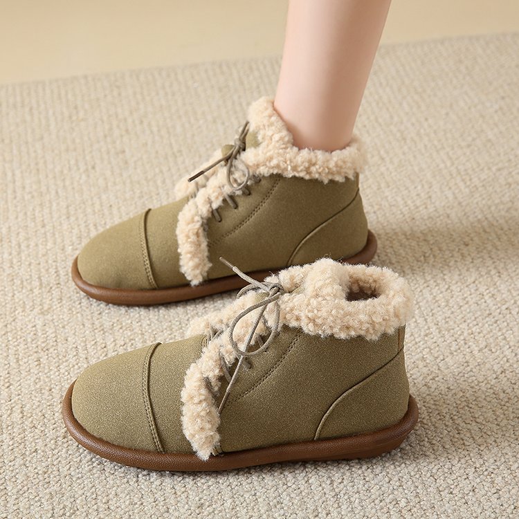 Women's Streetwear Solid Color Round Toe Cotton Shoes display picture 11