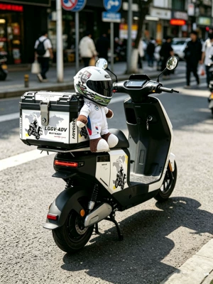 scooters, also suitable for small motorcycles and: Motorcycle trunk