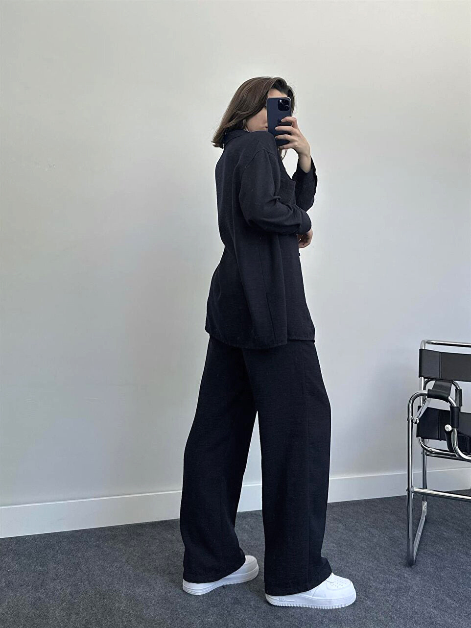 Completo due pezzi elegante con camicia e pantaloni donna_voghion.com