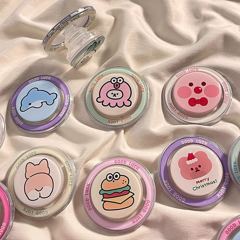 Телескопический клей, защелкивающийся акриловый логотип для мобильного телефона, подушка безопасности, настольный держатель для мобильного телефона, кронштейн с магнитной присоской