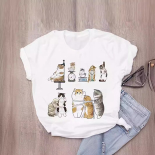 Cute Cat T Shirt Children �ɐۿ͚�؈��ӡ������T���ă�ͯ����