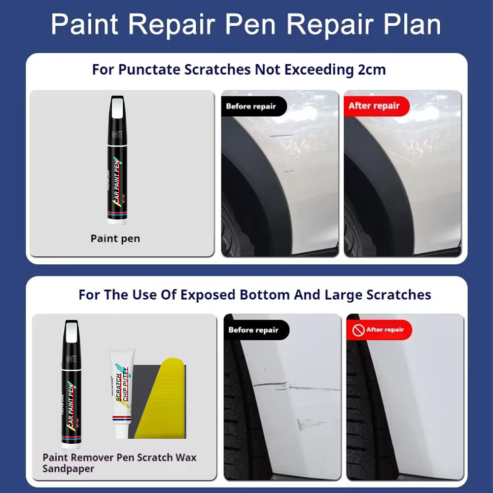 Prepinfoam-P27 Car Touch-Up Pen Body Scratch Repair Color Touch-Up Renovation Universal Cross-Border Supply