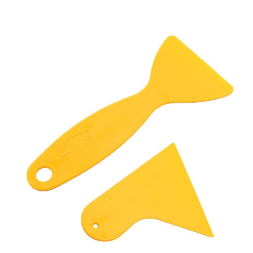 Car film tool, glass wallpaper film, yellow triangular small scraper, plastic small scraper, color changing film wholesale