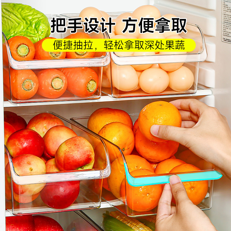 日本冰箱收纳盒整理盒保鲜盒食品级厨房专用蔬菜鸡蛋冷冻储物神器|undefined