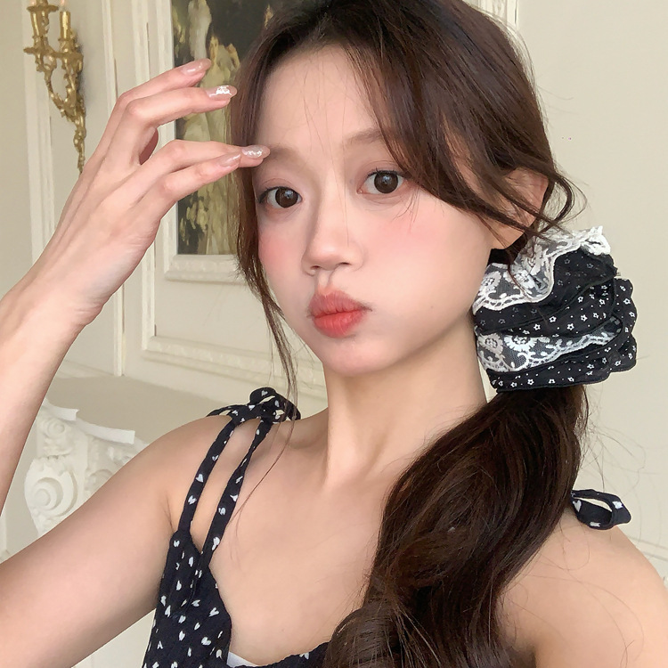韓国風特大大腸ヘアバンド、森風ヘアバンド、女の子向け高級感、甘くて可愛い雰囲気のヘアアクセサリー、ヘアバンド、ヘアフラワー|undefined