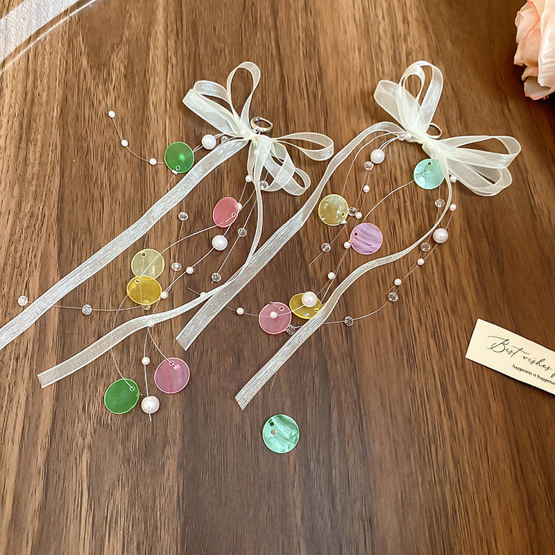 海边度假风花朵贝壳流苏长款耳环轻奢高级感耳钉女耳饰设计感小众|undefined