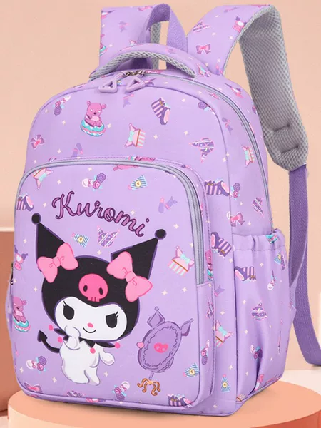 Cross-Border Sanrio Printed Backpack Three-Piece Set Large Capacity Student School Bag
