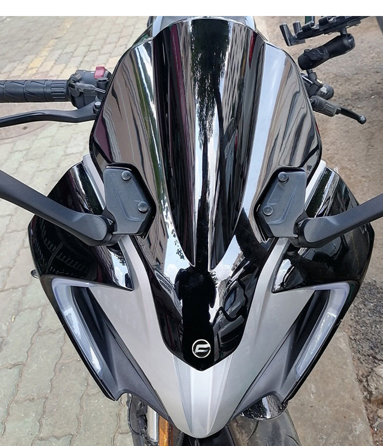Spring Breeze 250Sr Modified Racing Windshield Single Swingarm Track Version Front Windscreen Motorcycle Windshield Deflector Accessories